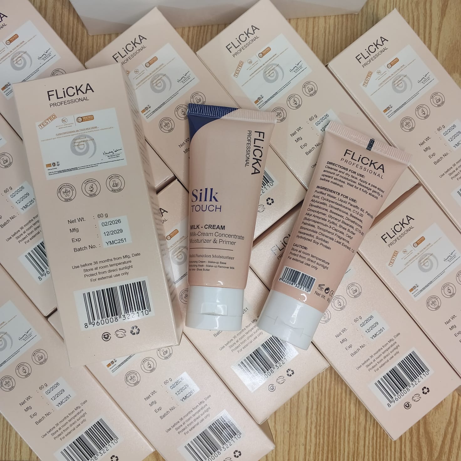 Flicka silk touch Milk-Cream moisturiser and Primer 60g (Original)